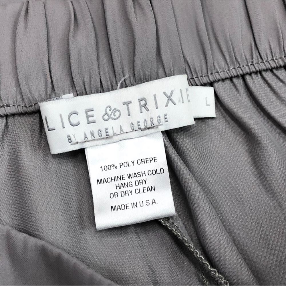 Alice & Trixie gray pull on cascade split leg ‘genie’ pants - Picture 10 of 11
